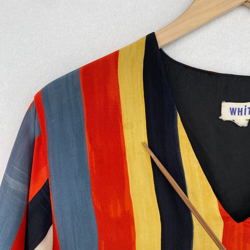 WHIT Multicolor Striped Midi Dress - Picture 12 of 16